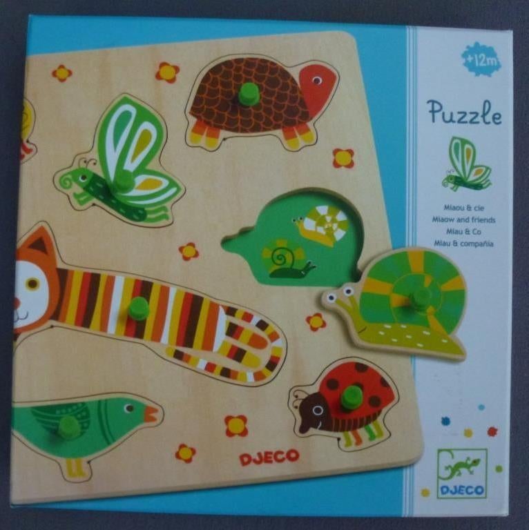 puzzle en bois Djeco + 12 mois 7 pièces, Enfants & Bébés, Jouets | Puzzles pour enfants, Enlèvement ou Envoi, Comme neuf, 6 mois à 2 ans