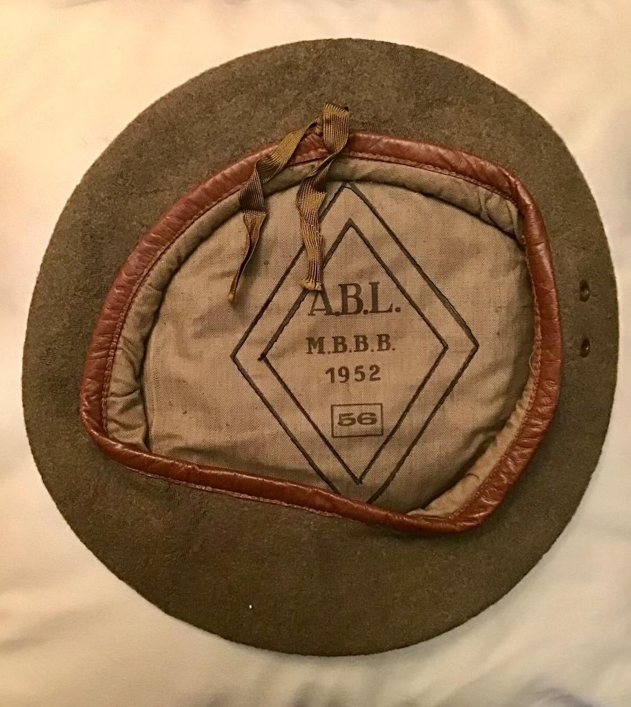 Béret belge de 1952, Collections, Enlèvement ou Envoi, Armée de terre