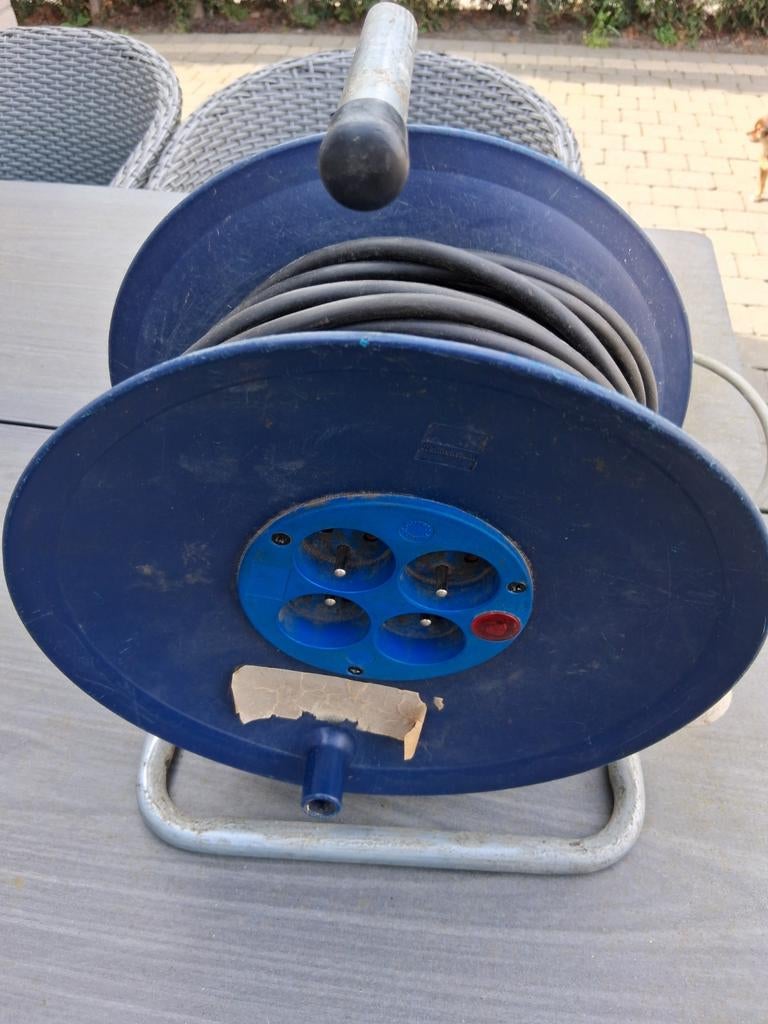 Verlengsnoer op kabelhaspel, Doe-het-zelf en Bouw, Elektriciteit en Kabels, Ophalen