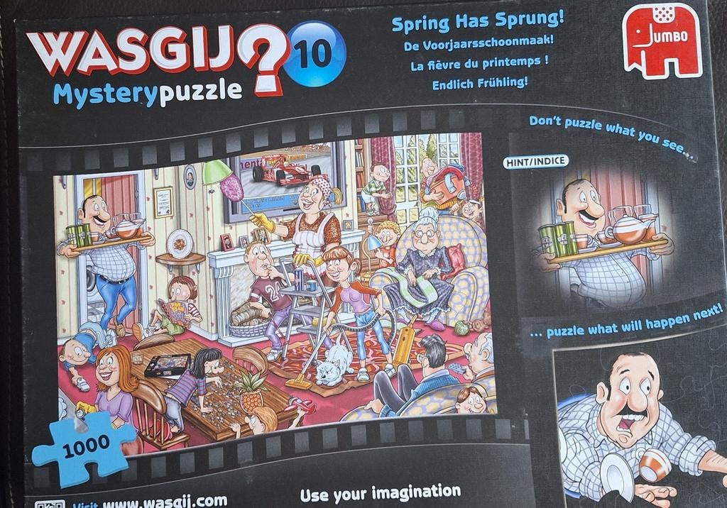 Wasgij Mystery puzzel 10 'Spring Has Sprung!', Ophalen of Verzenden, 500 t/m 1500 stukjes, Gebruikt, Legpuzzel