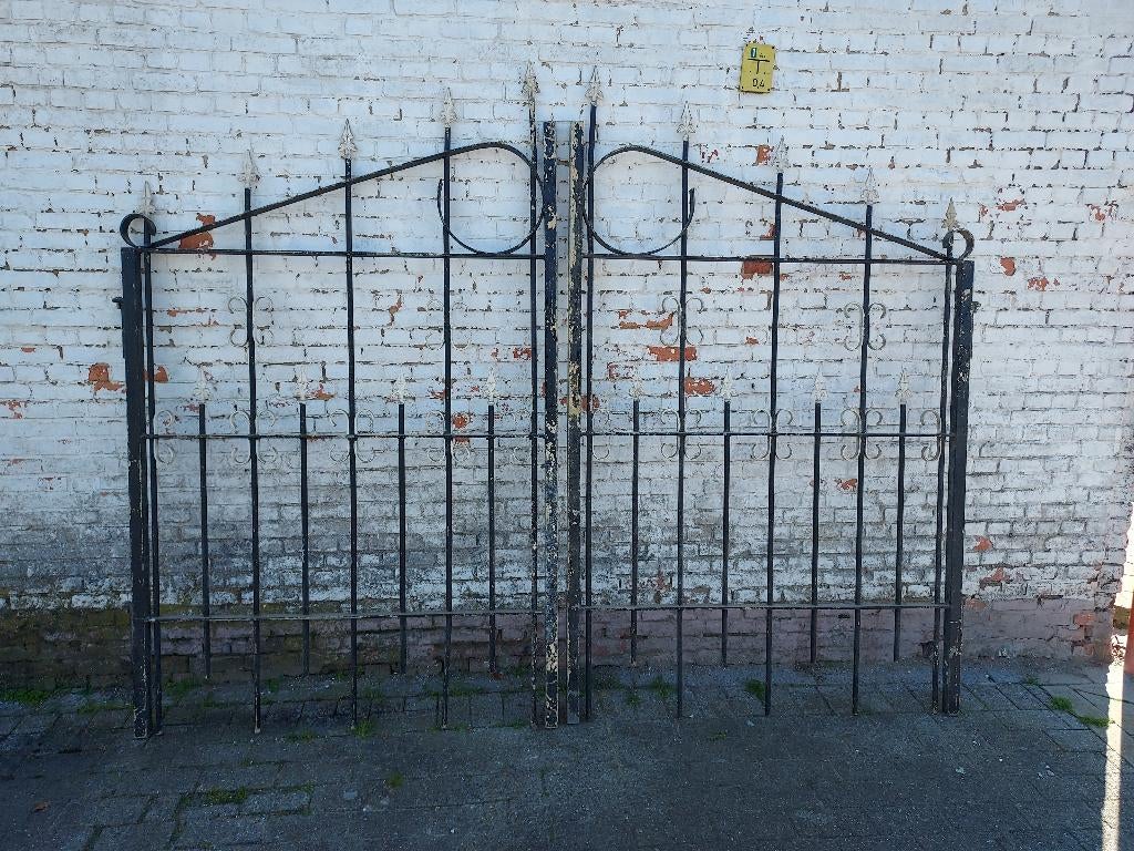 smeedijzeren poort, Enlèvement, Utilisé, Fer, Clôture ornementale