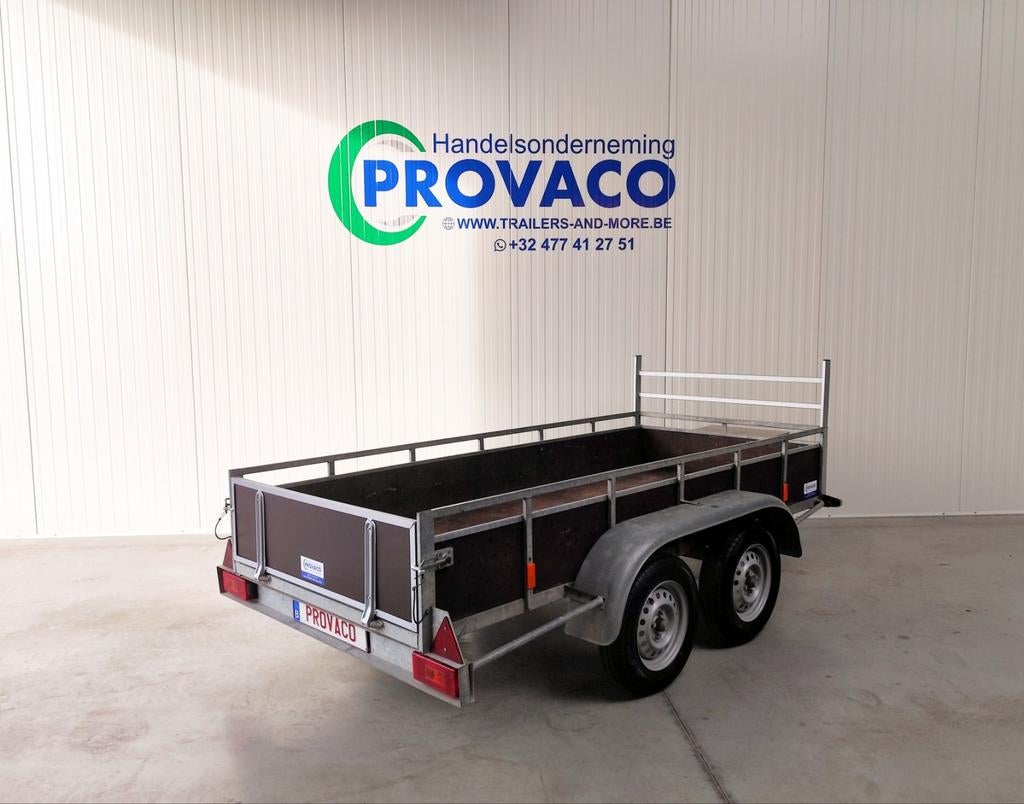 Dubbelassers 750kg keuringsvrij • NIEUW & OKKASIE'S, Autos : Divers, Remorques, Enlèvement