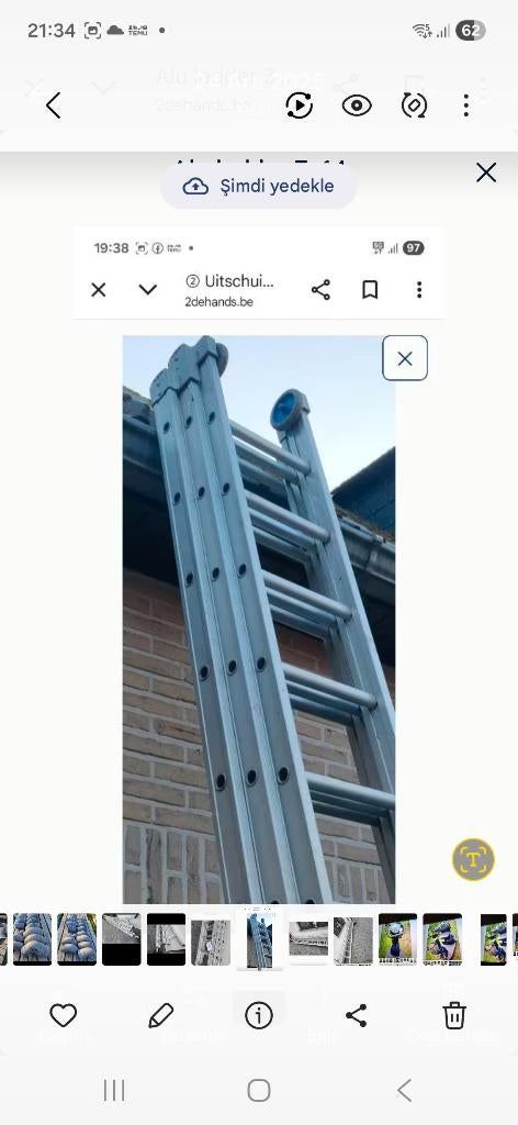 Alu ladder 3x14, Ophalen of Verzenden