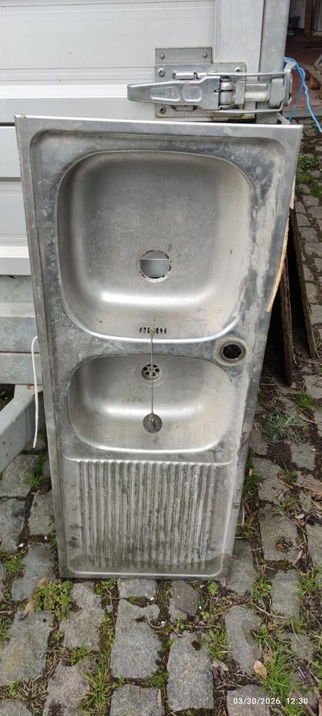évier ou évier en saillie (acier inoxydable/inox) 43cmx110cm, Maison & Meubles, Enlèvement