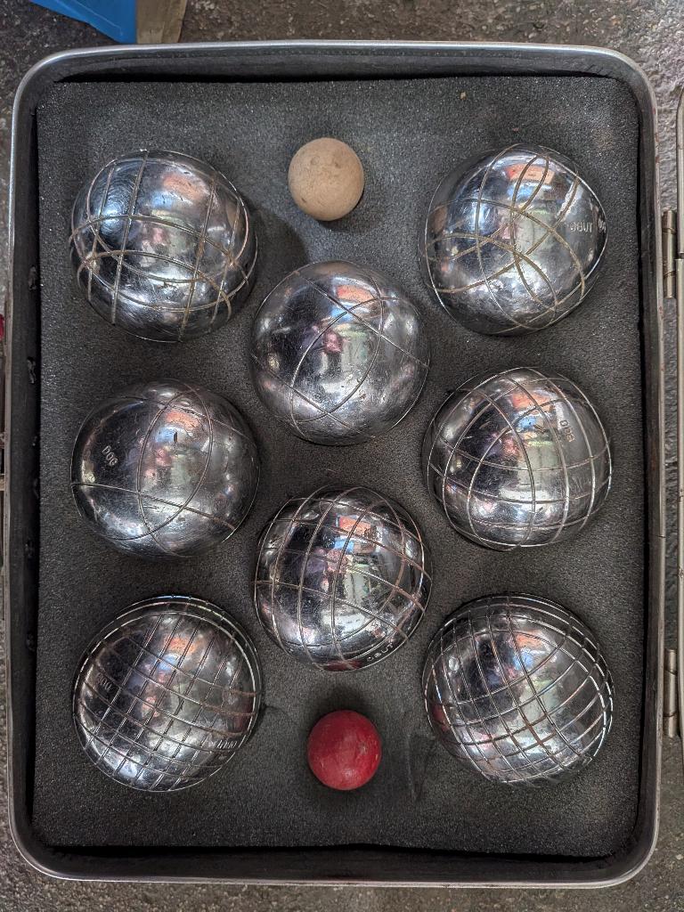 Jeu de boules de pétanque vintage OBUT, Enlèvement, Utilisé, Boule