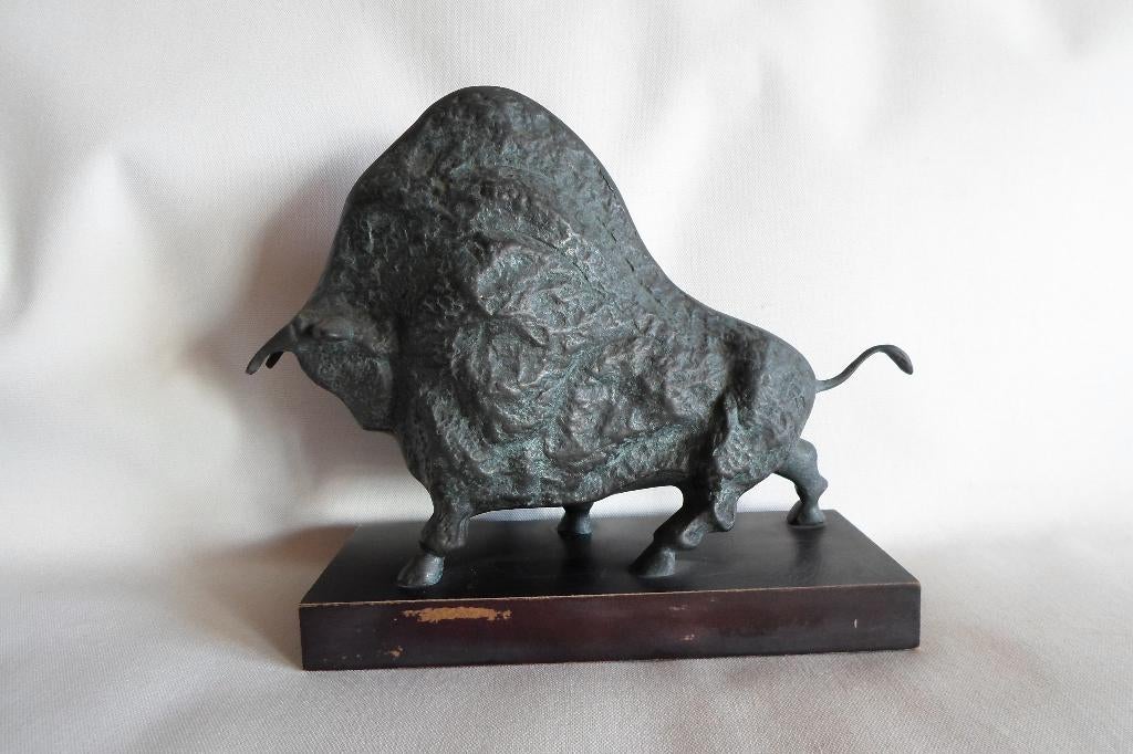 Buffle, Taureau, Bison, Bronze, Antiquités & Art, Enlèvement, Bronze