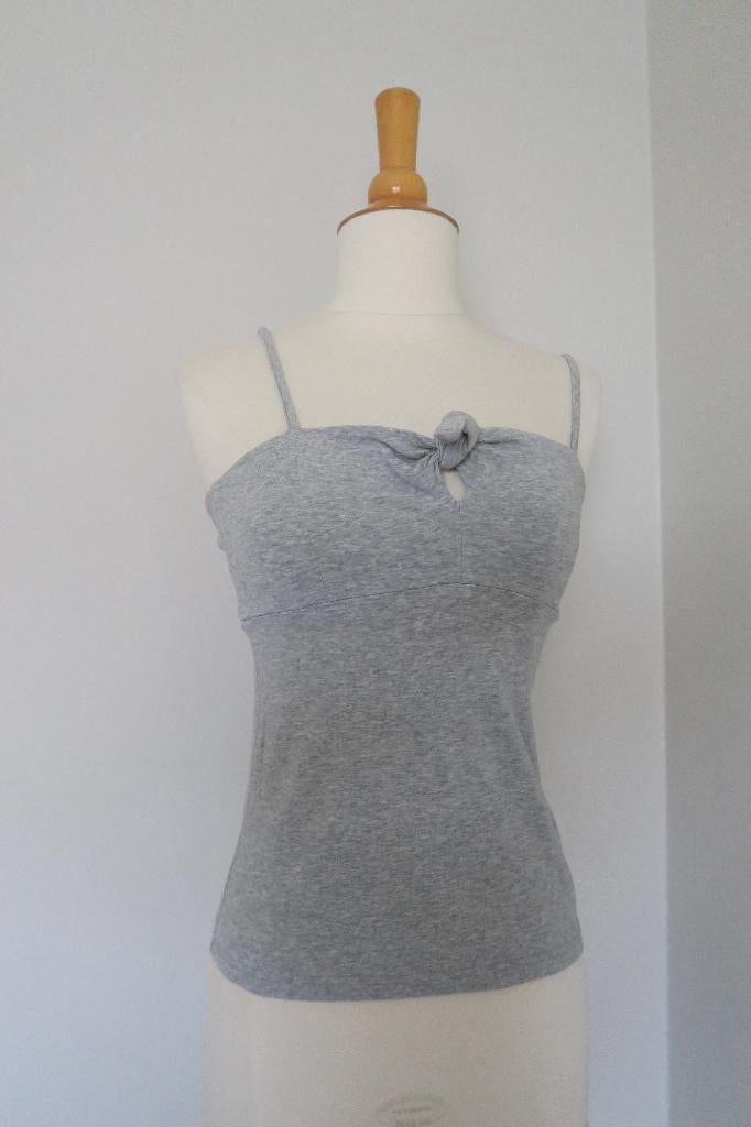 Grijs spaghettitop - Mer du Nord- XS, Ophalen of Verzenden, Zonder mouw, Maat 34 (XS) of kleiner, Grijs