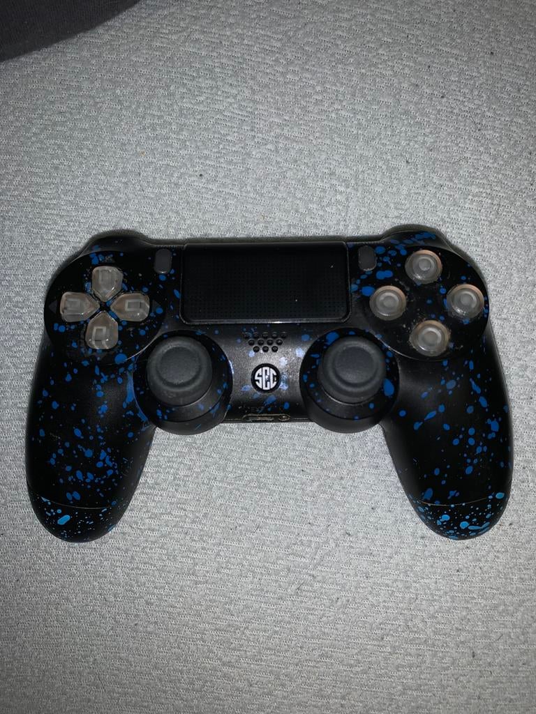 Ps4 custom controller met led, Consoles de jeu & Jeux vidéo, Sans fil, Enlèvement, Utilisé, PlayStation 4