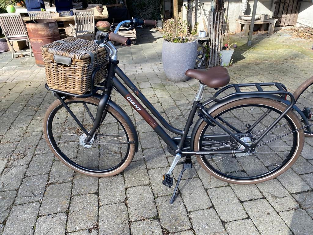 Giant dames stadsfiets met mandje voorop, Fietsen en Brommers, Fietsen | Dames | Damesfietsen, Ophalen, Zo goed als nieuw, Giant