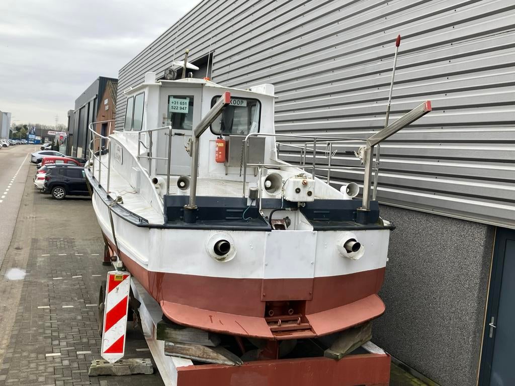 Motorboot te koop, Watersport en Boten, Motorboten en Motorjachten, Ophalen, Gebruikt, Staal, Diesel