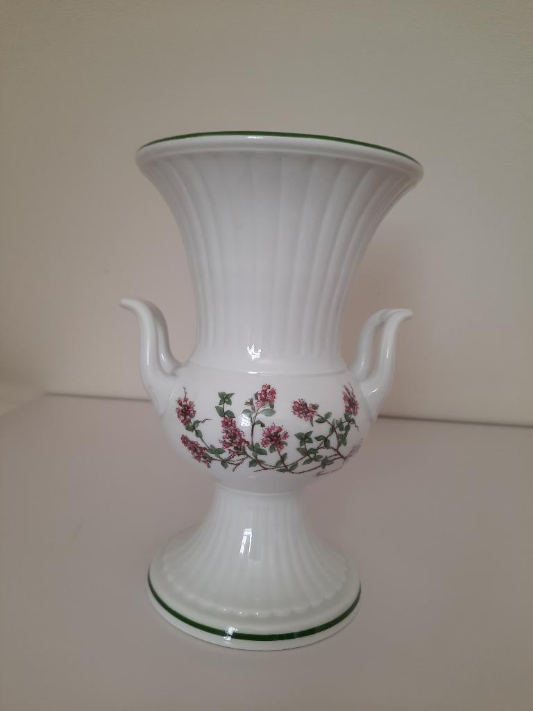 Porseleinen vaas, Enlèvement, Comme neuf, Blanc, Poterie ou Porcelaine