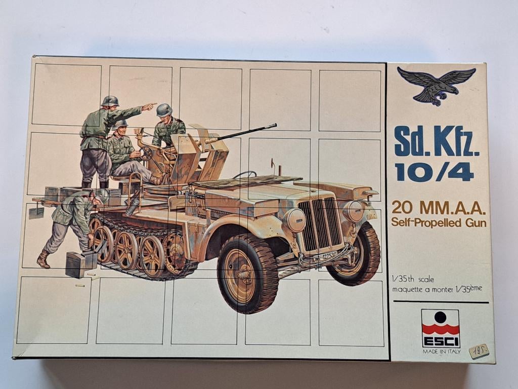 ESCI | Nr. 5018 | 1:35 - Sd.Kfz. 10/4 für 2cm FlaK 30, Overige merken, 1:32 tot 1:50, Nieuw, Ophalen of Verzenden