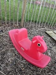 little tikes schommelpaard, Ophalen