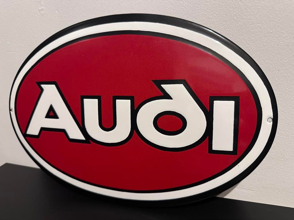 AUDI EMAILLEBORD 30X20, Ophalen of Verzenden