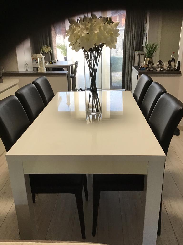 Prachtige eettafel met 6 stoelen, Ophalen, Nieuw