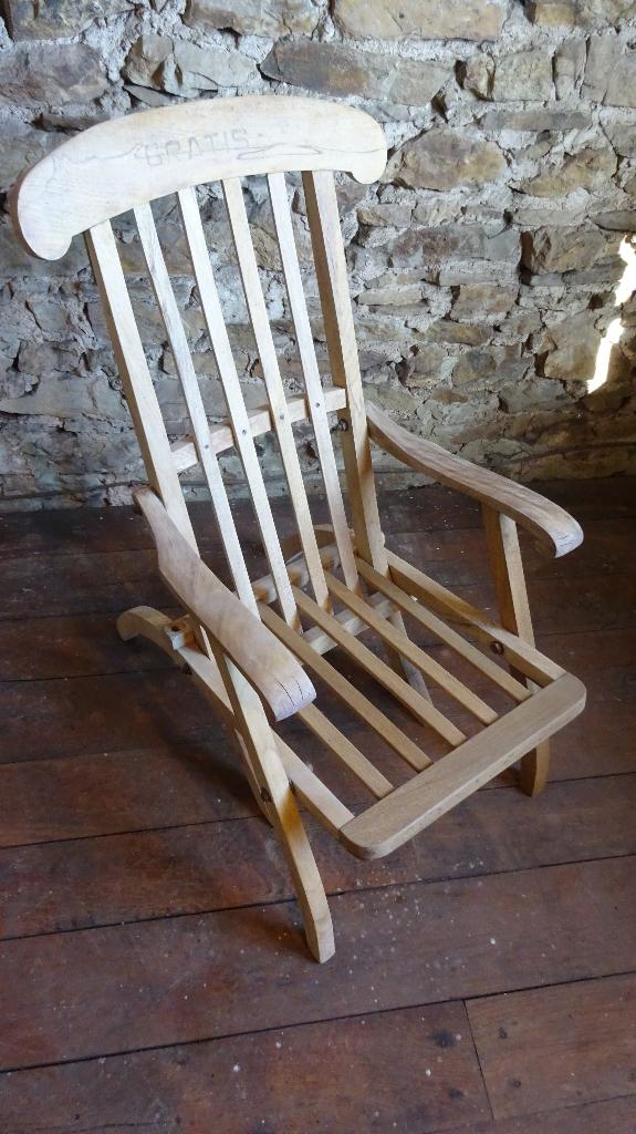 Ancienne chaise longue, Enlèvement