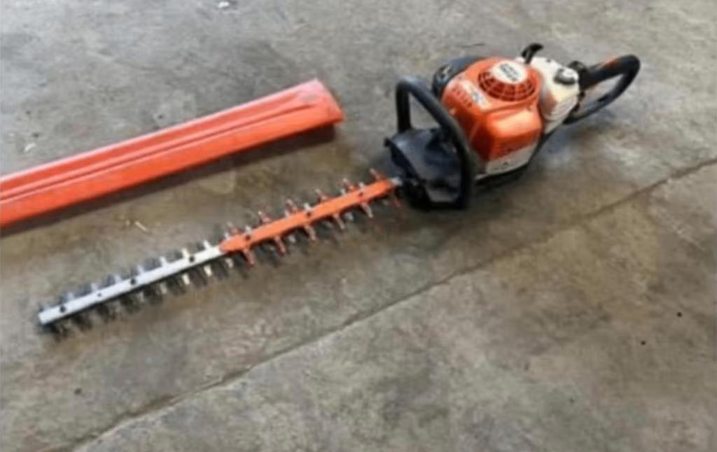 haagschaar stihl benzine heggenschaar, Tuin en Terras, Heggenscharen, Ophalen, Gebruikt, Benzine