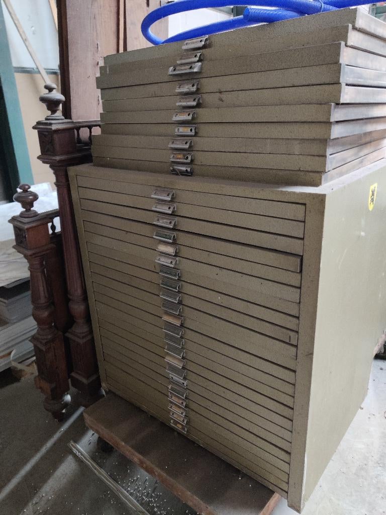 Vintage letterkast, Enlèvement