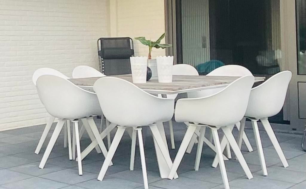 Tuinset van het merk Bristol, Tuin en Terras, Ophalen, Gebruikt, Aluminium, 8 zitplaatsen