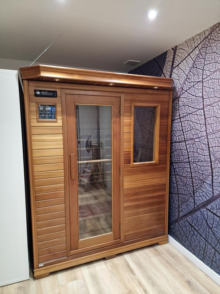 Infrarood sauna 2-3 personen, Sports & Fitness, Sauna, Enlèvement, Comme neuf, Infrarouge, Sauna complet