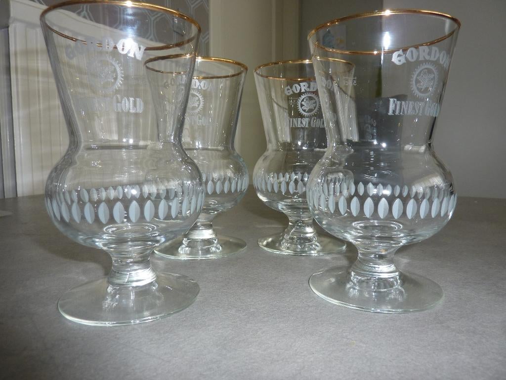 4 Gordon glazen, Verzamelen, Ophalen, Nieuw, Bierglas