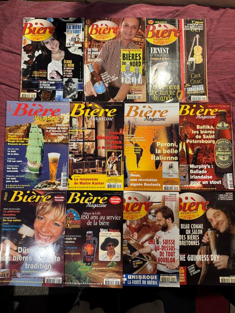 Magazines spécialistes bières pour collectionneur année 2000, Collections, Enlèvement ou Envoi, Comme neuf, Autres types, Autres marques