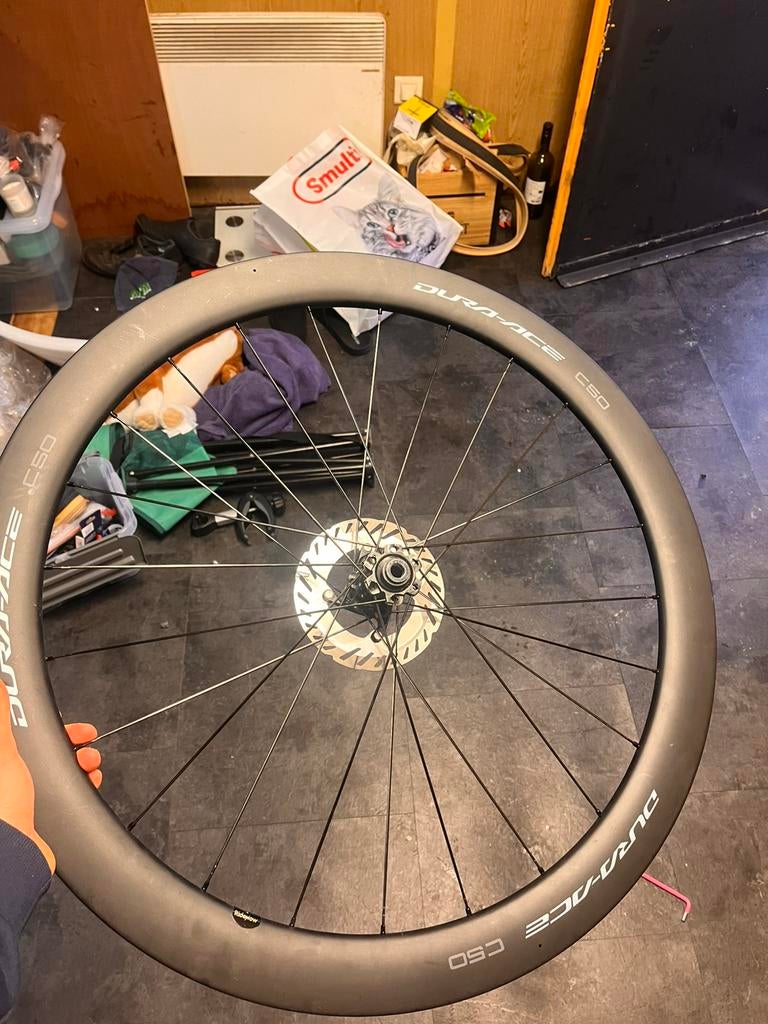 Dura ace C50 wielset, Vélos & Vélomoteurs, Enlèvement, Comme neuf, Vélo de course, Roue
