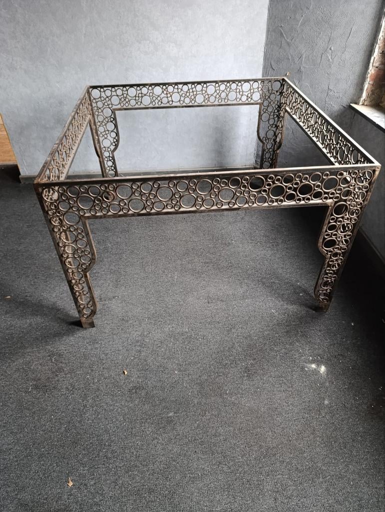 Bas de table en fer forgé, Maison & Meubles