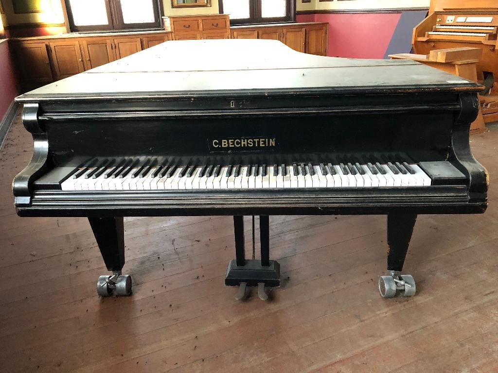 Vleugelpiano C. Bechstein, Musique & Instruments, Pianos, Enlèvement, Utilisé, Noir, À queue