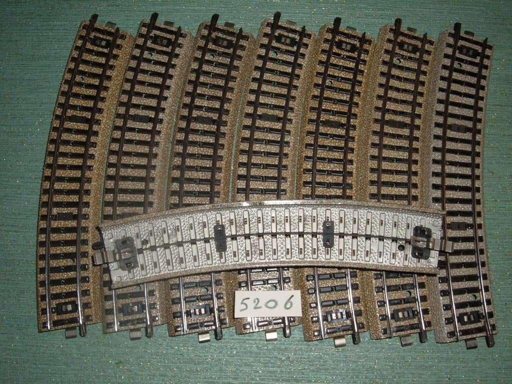 Marklin 8 courbes 5206, Hobby & Loisirs créatifs, Trains miniatures | HO, Enlèvement ou Envoi, Utilisé, Rails, Märklin
