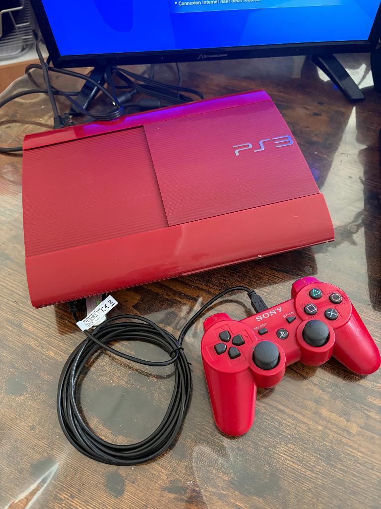 ps3 slim améliorée hen 500Gb 500 GIGAS, Consoles de jeu & Jeux vidéo, Enlèvement ou Envoi, Avec 1 manette, 500 GB, Slim