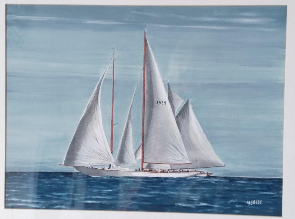 Schilderij classic sailing yacht, Ophalen, Schilderij
