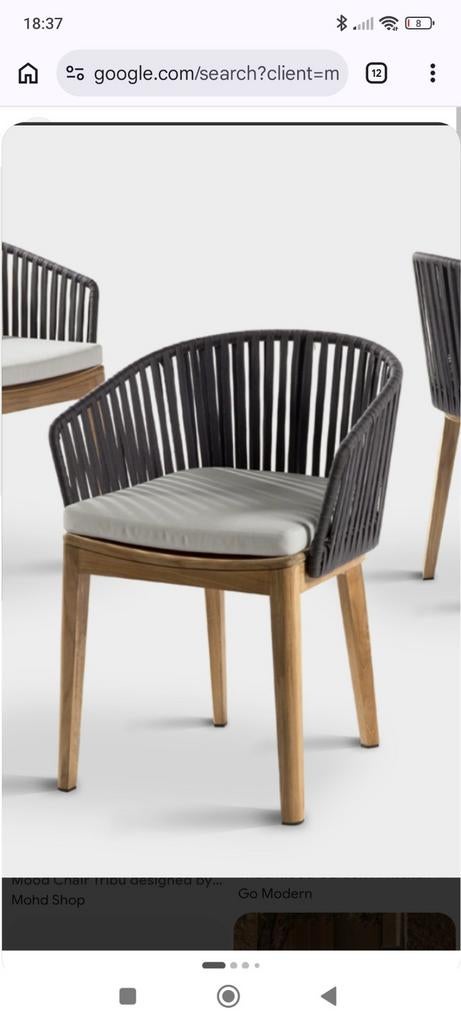 Nieuw tribu Mood tuinstoel 8st, Tuin en Terras, Tuinstoelen, Ophalen