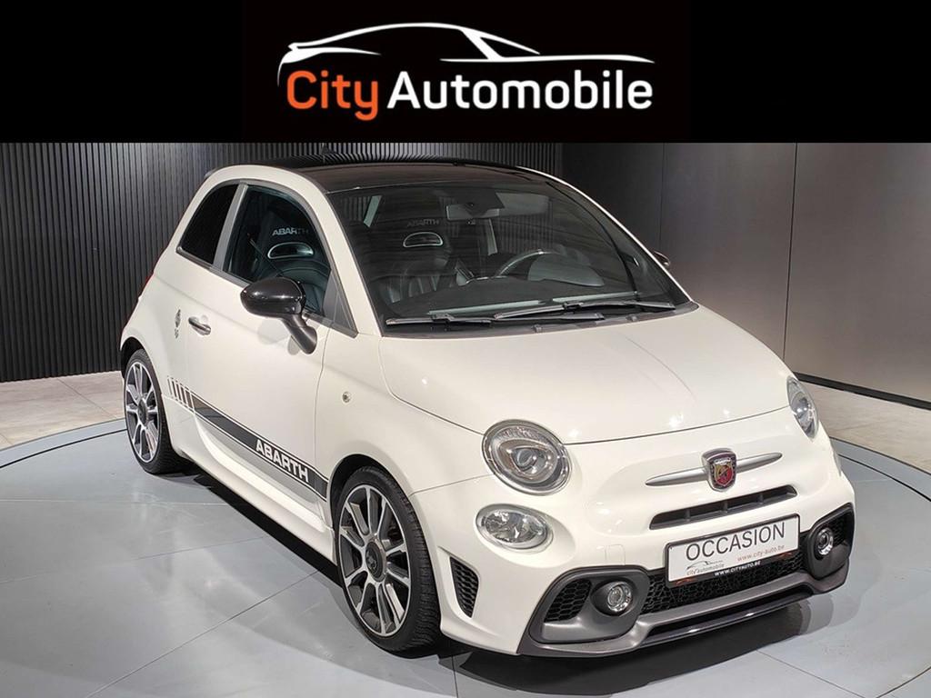 Abarth 595 Turismo 70th anniversary CLIM AUTO GPS CARPLAY CU, Auto's, Abarth, 4 zetels, Gebruikt, 4 cilinders, Wit