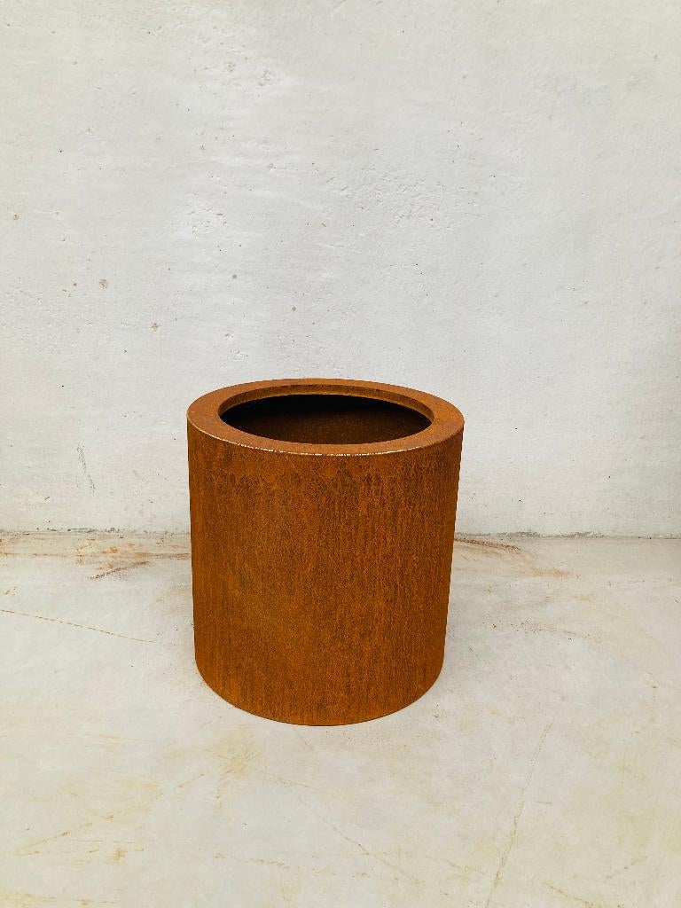 Rond Ø400xh400mm-CortenStaal Bloembak-MetAgarden, Tuin en Terras, Rond, Nieuw, Ophalen of Verzenden, Balkon