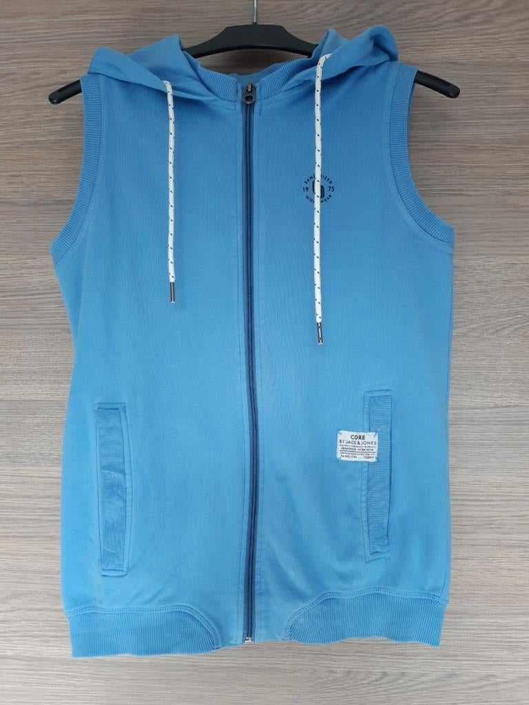 Gilet bleu sans manches Jack & Jones taille S, Enlèvement ou Envoi, Comme neuf, Bleu, Taille 46 (S) ou plus petite