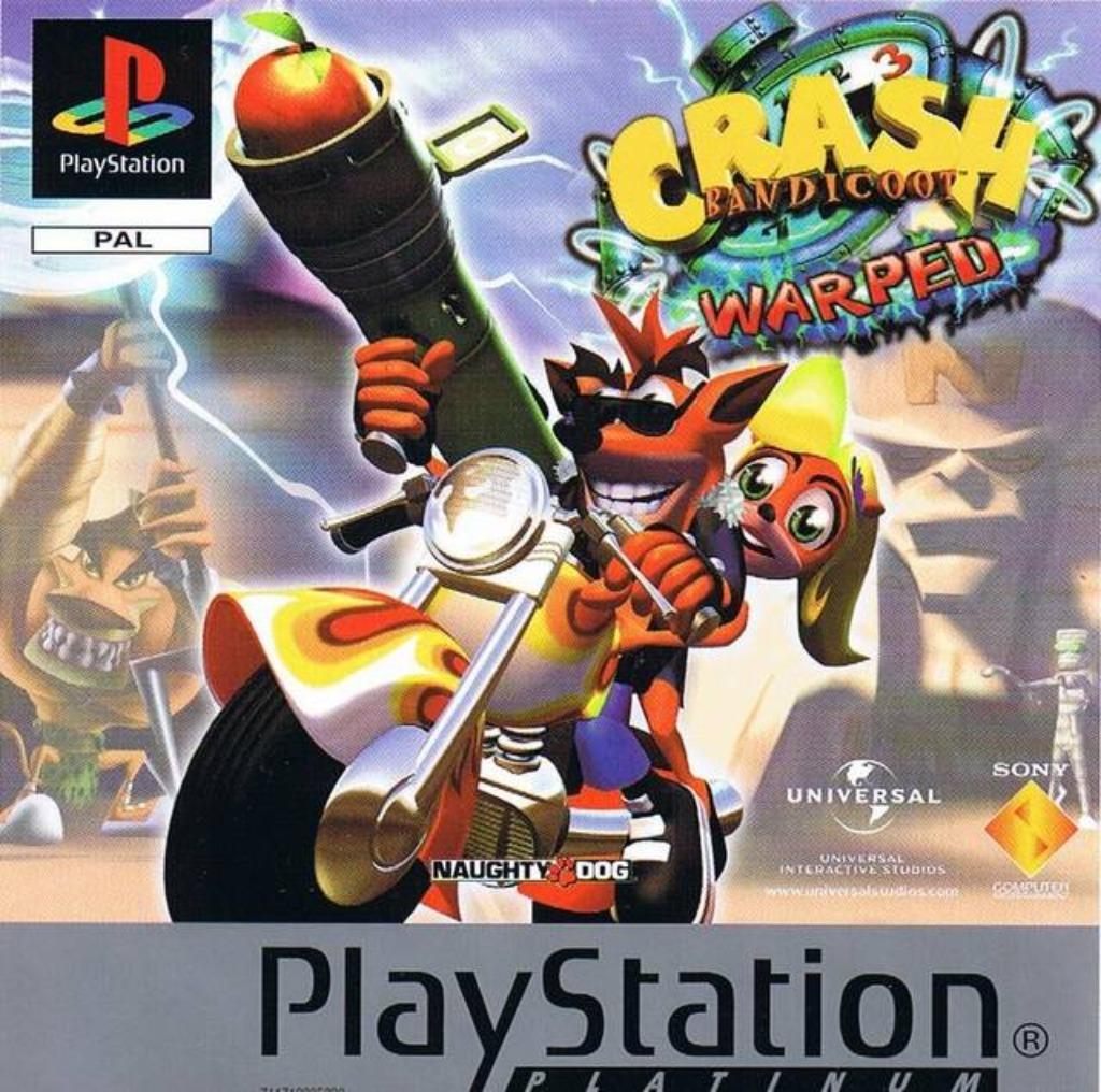 Crash Bandicoot 3 Warped Platinum, Gebruikt, 1 speler, Ophalen of Verzenden, Vanaf 3 jaar