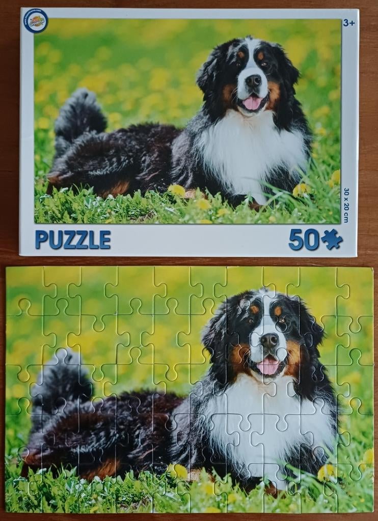 puzzel hond 50 stukken, Ophalen of Verzenden, 10 tot 50 stukjes, Gebruikt, 2 tot 4 jaar