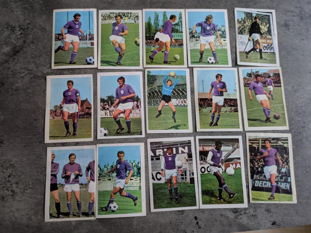 ANDERLECHT FOOTBALL 1971 1972 15 X Van Himst etc., Envoi