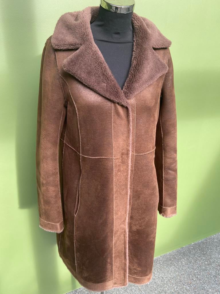 Warme omkeerbare mantel, Ophalen of Verzenden, Zo goed als nieuw, Maat 34 (XS) of kleiner, Bruin