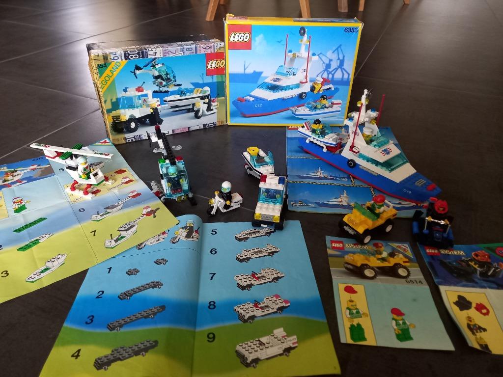 Lego Kustwacht Boot en Patrouille, Ophalen, Gebruikt, Complete set, Lego