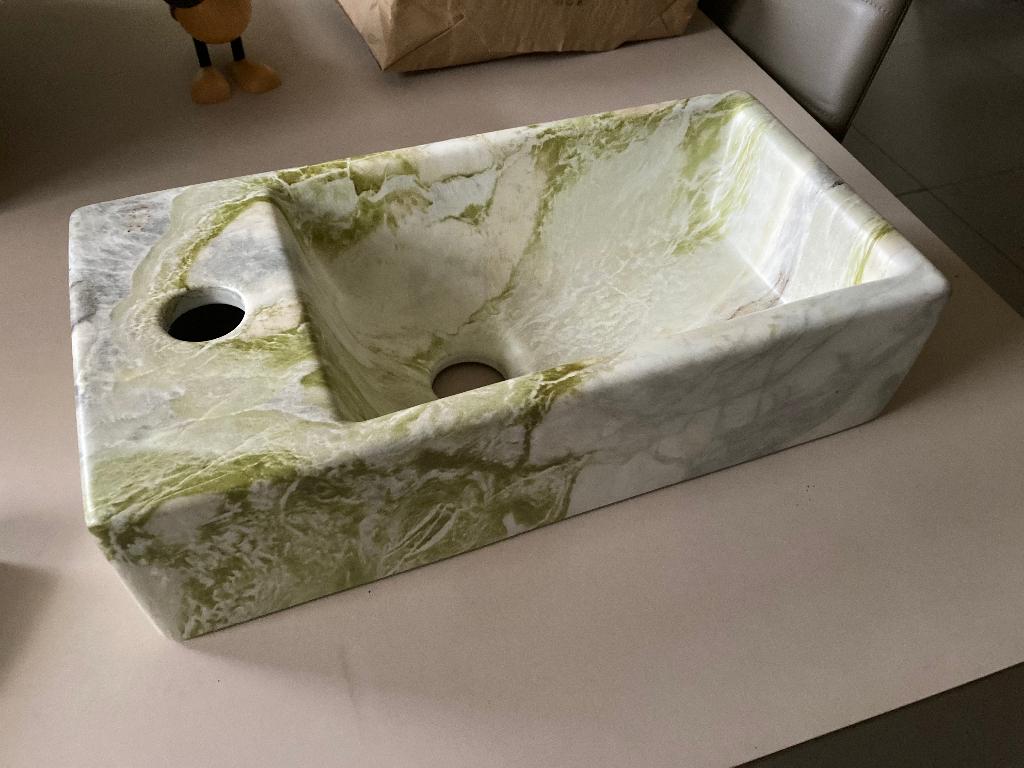 Lavabo WC, Doe-het-zelf en Bouw, Sanitair, Ophalen, Nieuw, Steen, Wastafel