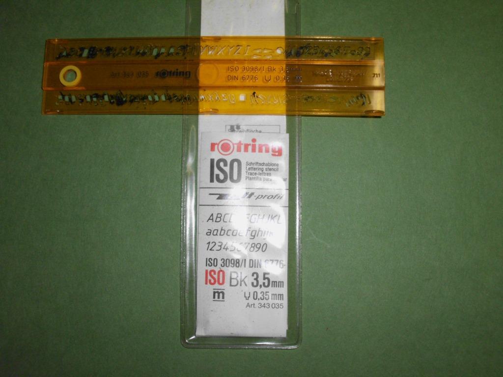 Sjabloon Rotring Art.343035 - BK 3,5mm, Ophalen, Zo goed als nieuw, Overige typen