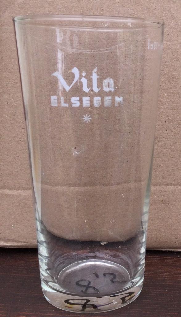 Bier brouwerij glas Vita Elsegem Van Cauwenberghe 33cl, Verzamelen, Ophalen of Verzenden