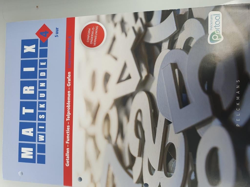 Matrix wiskunde 4 5 uur leerwerkboek A, Boeken, Ophalen, Nieuw