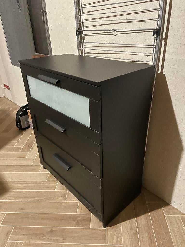 Meuble a tiroir noir, 25 à 50 cm, Moins de 100 cm, Enlèvement, Utilisé