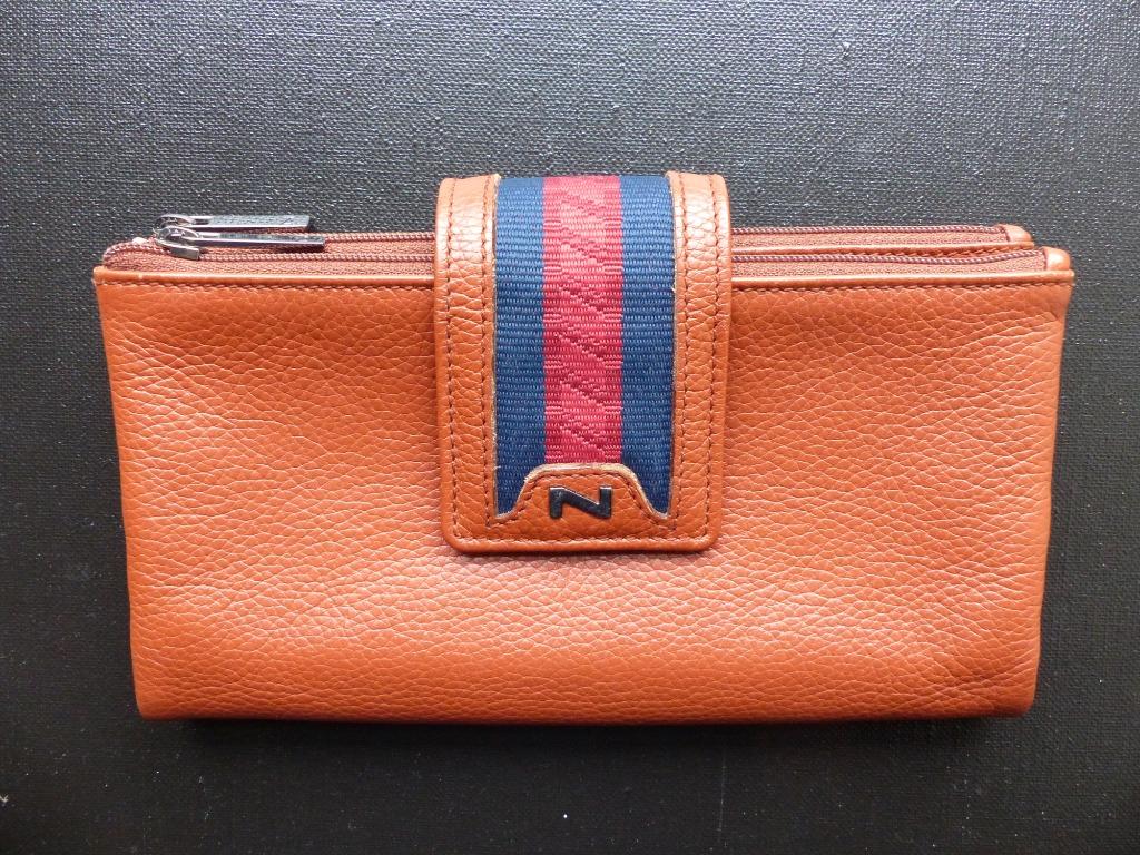 Nathan cognac portefeuille, Ophalen of Verzenden, Zo goed als nieuw, Bruin