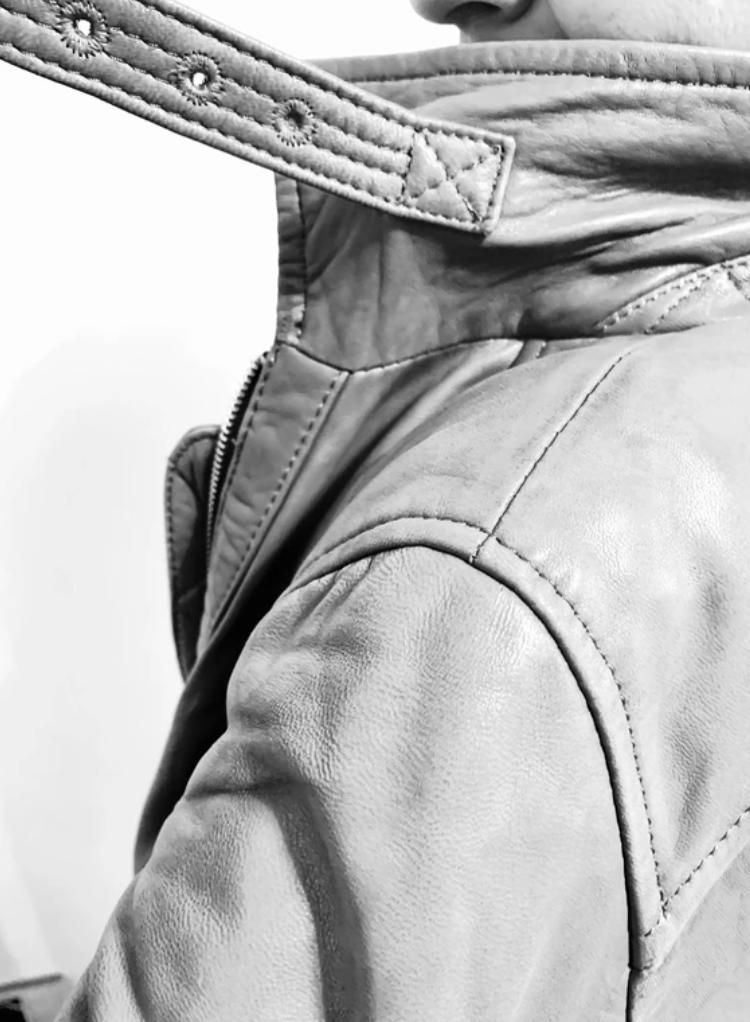 Veste en cuir caramel Massimo Dutti, Kleding | Dames, Jassen | Winter, Ophalen of Verzenden, Maat 36 (S), Gedragen, Bruin