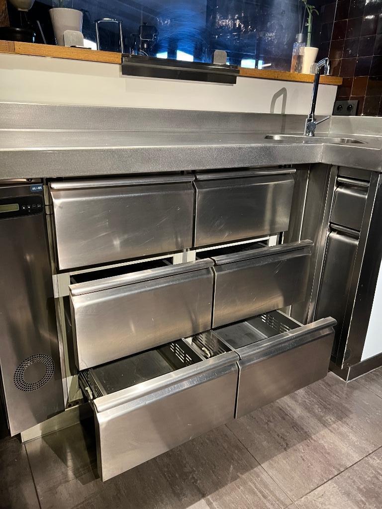 koelwerkbank met gootsteen, Ophalen, Zo goed als nieuw