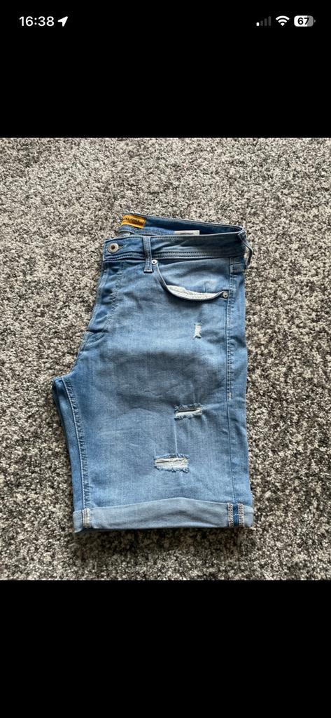 Korte jeans van Jack&Jones, Ophalen of Verzenden, Gedragen, Blauw, Overige jeansmaten